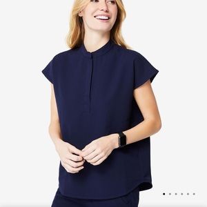 Figs Rafaela top in Navy, size small